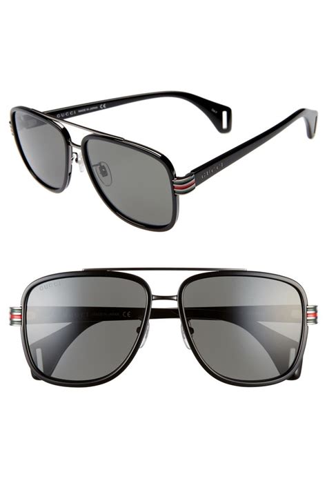 gucci 58mm square sunglasses men's|gucci oversized square sunglasses.